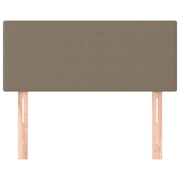 vidaXL sengegavl 100x5x78/88 cm stof gråbrun