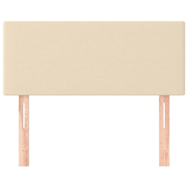 vidaXL Sänggavel gräddvit 80x5x78/88 cm tyg