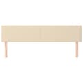 Miniatyrbillede 3 af 8: vidaXL sengegavle 2 stk. 80x5x78/88 cm stof cremefarvet