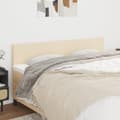 Miniatyrbillede 2 af 8: vidaXL sengegavle 2 stk. 80x5x78/88 cm stof cremefarvet