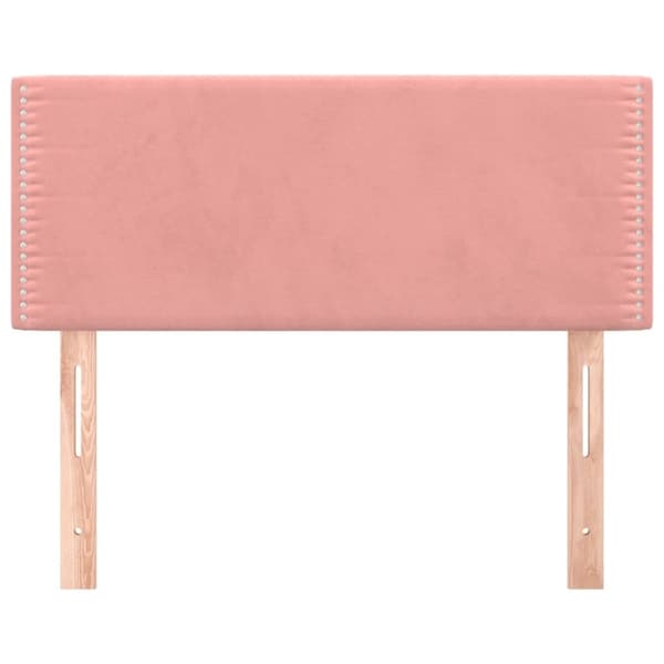 vidaXL Sänggavel rosa 90x5x78/88 cm sammet
