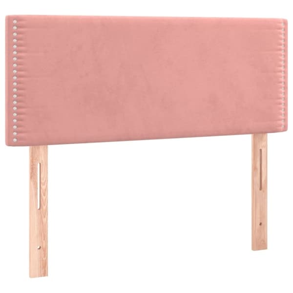 vidaXL Sänggavel rosa 90x5x78/88 cm sammet