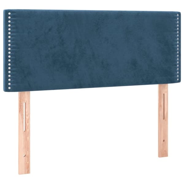 vidaXL sengegavl 90x5x78/88 cm fløjl mørkeblå