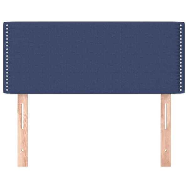 vidaXL sengegavl 100x5x78/88 cm stof blå