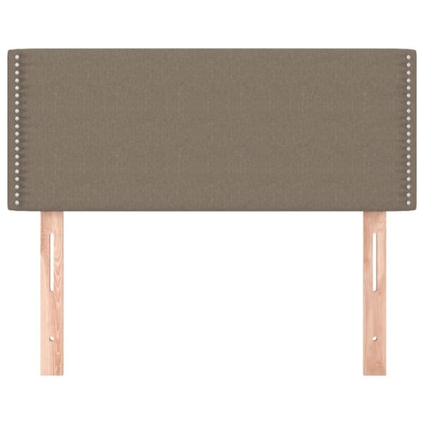 vidaXL sengegavl 100x5x78/88 cm stof gråbrun