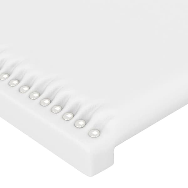vidaXL sengegavle 2 stk. 72x5x78/88 cm kunstlæder hvid