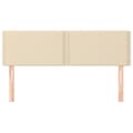 Miniatyrbillede 3 af 8: vidaXL sengegavle 2 stk. 72x5x78/88 cm stof cremefarvet