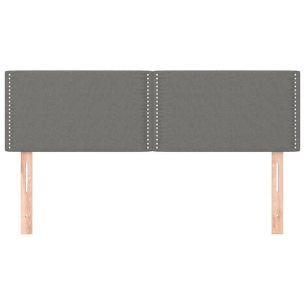 vidaXL sengegavle 2 stk. 72x5x78/88 cm stof mørkegrå