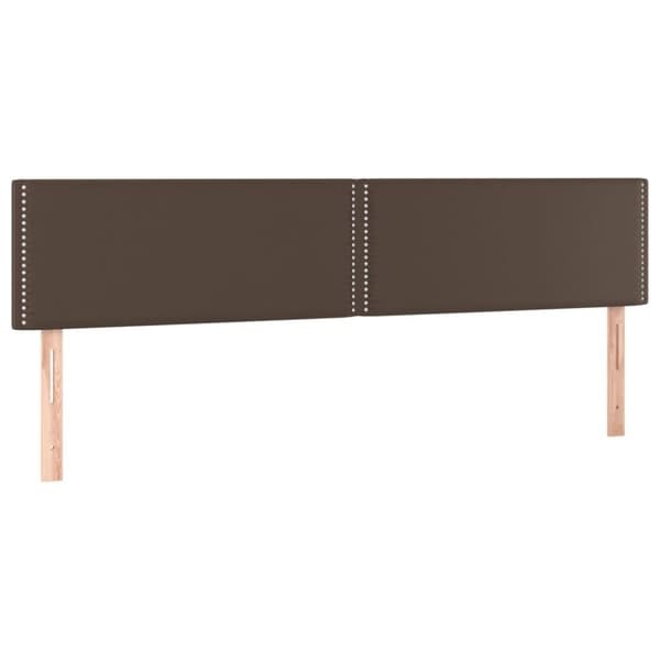 vidaXL sengegavle 2 stk. 90x5x78/88 cm kunstlæder brun
