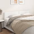 Miniatyrbillede 1 af 8: vidaXL sengegavle 2 stk. 100x5x78/88 cm kunstlæder hvid