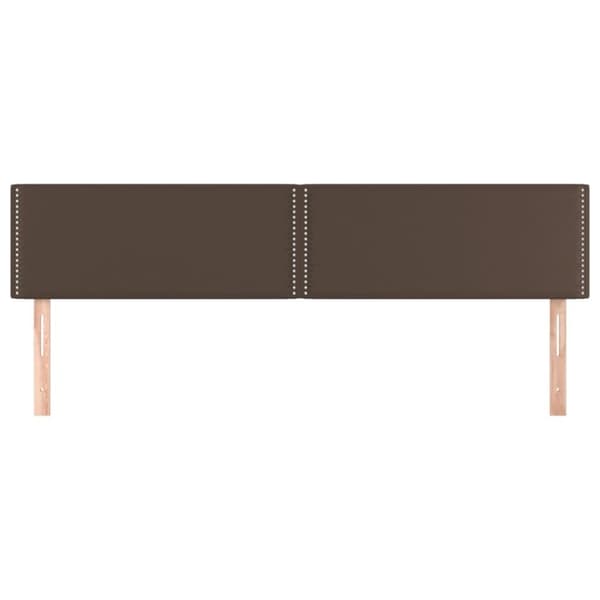 vidaXL Huvudgavlar 2 st brun 90x5x78/88 cm konstläder