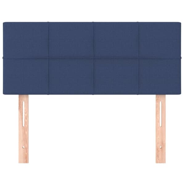 vidaXL Sänggavel blå 90x5x78/88 cm tyg