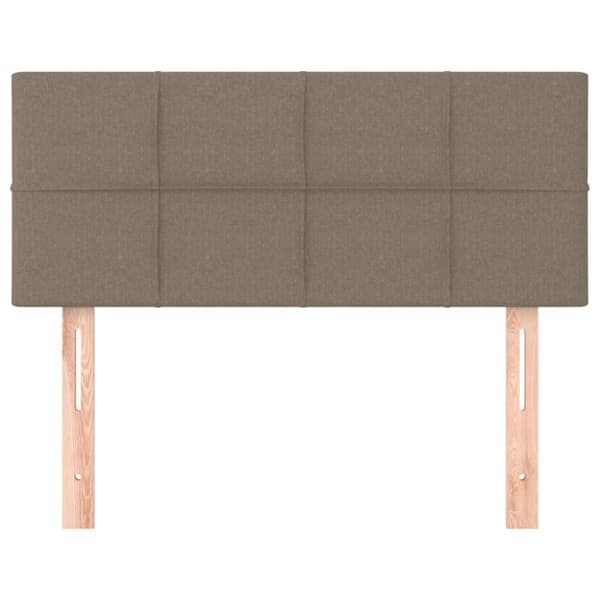 vidaXL Sänggavel taupe 90x5x78/88 cm tyg