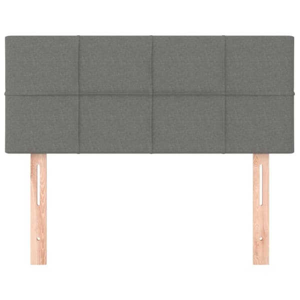 vidaXL sengegavl 80x5x78/88 cm stof mørkegrå
