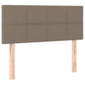 Miniatyrbillede 2 af 9: vidaXL sengegavl 80x5x78/88 cm stof gråbrun