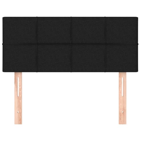 vidaXL sengegavl 90x5x78/88 cm stof sort