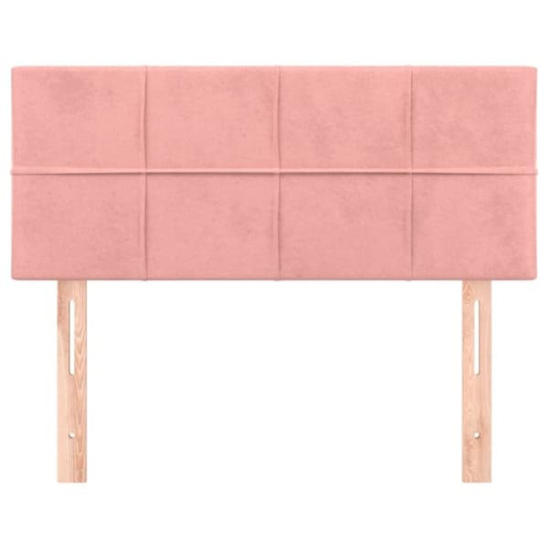 vidaXL sengegavl 80x5x78/88 cm fløjl pink