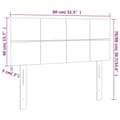 Miniatyrbillede 8 af 8: vidaXL sengegavl 80x5x78/88 cm fløjl pink