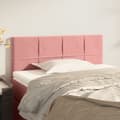 Miniatyrbillede 1 af 8: vidaXL sengegavl 80x5x78/88 cm fløjl pink
