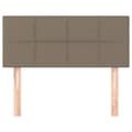 Miniatyrbillede 3 af 8: vidaXL sengegavl 100x5x78/88 cm stof gråbrun