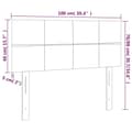 Miniatyrbillede 8 af 8: vidaXL sengegavl 100x5x78/88 cm stof gråbrun