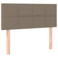 Miniatyrbillede 1 af 8: vidaXL sengegavl 100x5x78/88 cm stof gråbrun