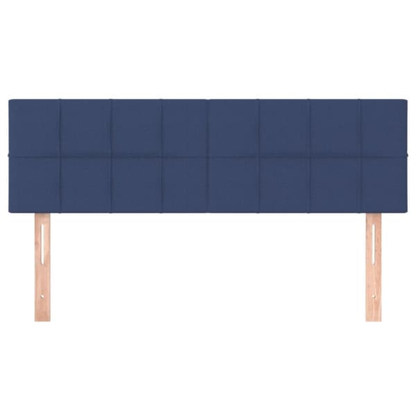vidaXL sengegavle 2 stk. 72x5x78/88 cm stof blå