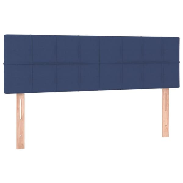 vidaXL sengegavle 2 stk. 72x5x78/88 cm stof blå