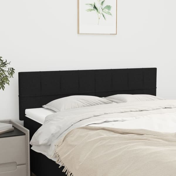 vidaXL sengegavle 2 stk. 72x5x78/88 cm stof sort