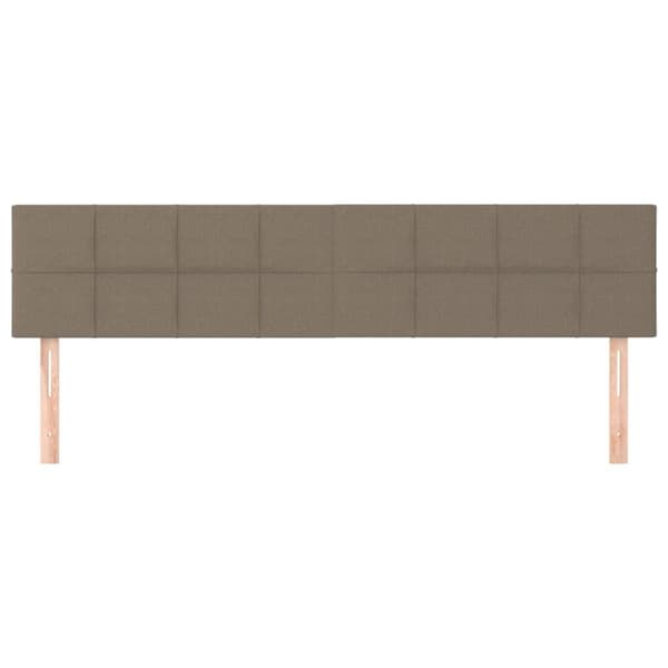 vidaXL sengegavle 2 stk. 100x5x78/88 cm stof gråbrun