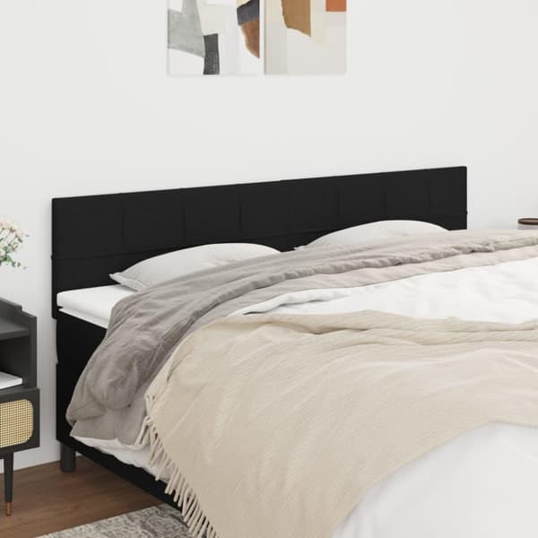 vidaXL sengegavle 2 stk. 100x5x78/88 cm stof sort