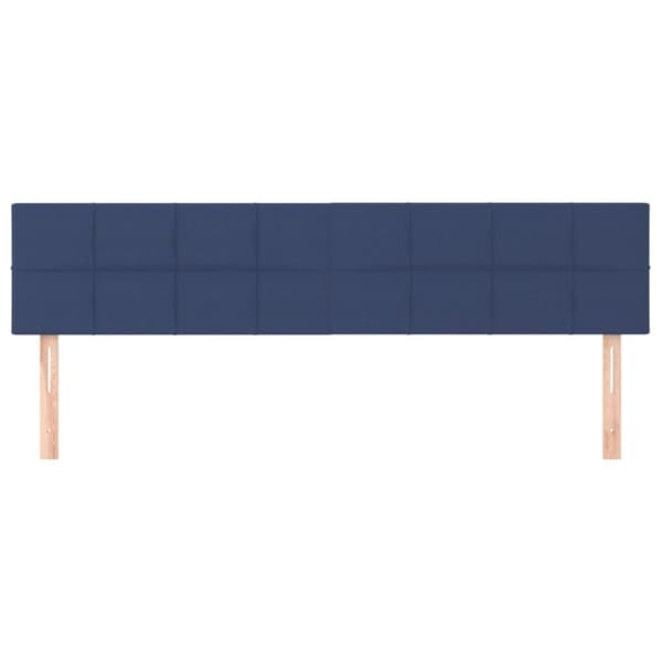 vidaXL sengegavle 2 stk. 100x5x78/88 cm stof blå