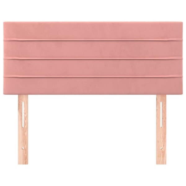 vidaXL Sänggavel rosa 90x5x78/88 cm sammet