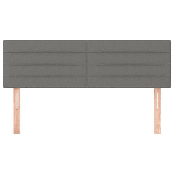 vidaXL sengegavle 2 stk. 72x5x78/88 cm stof mørkegrå