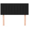 Miniatyrbillede 3 af 8: vidaXL sengegavl 100x5x78/88 cm stof sort
