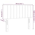 Miniatyrbillede 8 af 8: vidaXL sengegavl 100x5x78/88 cm stof sort