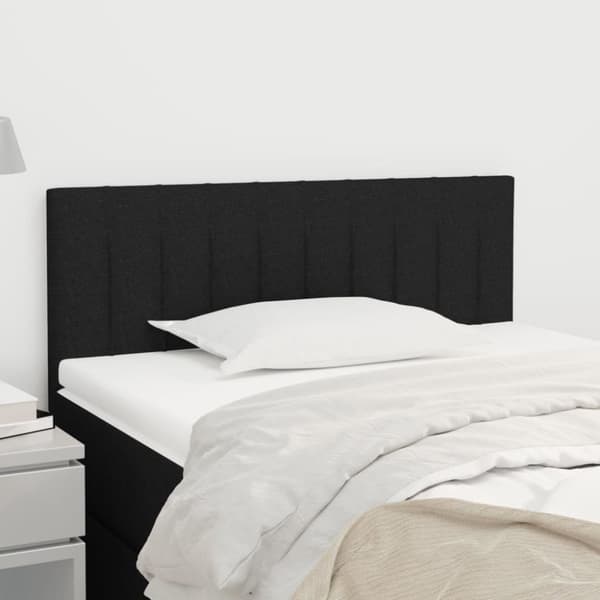 vidaXL sengegavl 100x5x78/88 cm stof sort