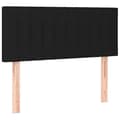 Miniatyrbillede 1 af 8: vidaXL sengegavl 100x5x78/88 cm stof sort