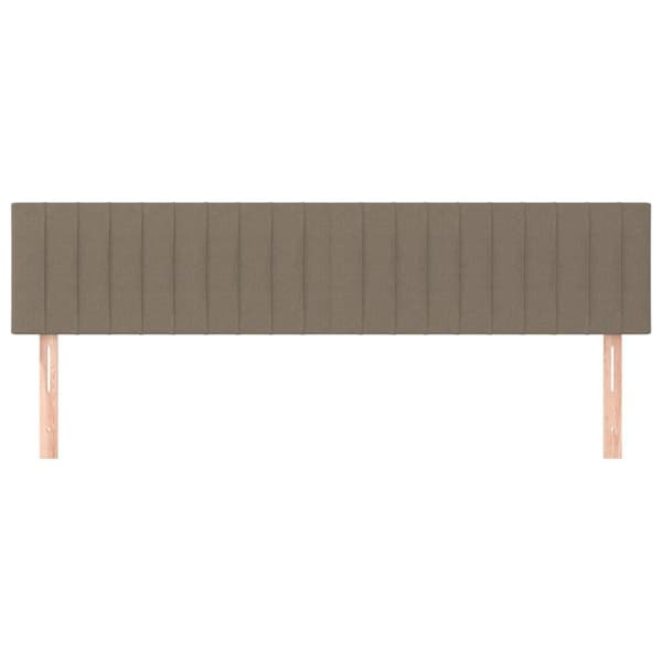 vidaXL sengegavle 2 stk. 90x5x78/88 cm stof gråbrun