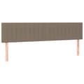 Miniatyrbillede 1 af 8: vidaXL sengegavle 2 stk. 90x5x78/88 cm stof gråbrun