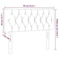 Miniatyrbillede 8 af 8: vidaXL sengegavl 90x7x78/88 cm stof sort