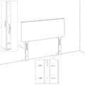 Miniatyrbillede 5 af 8: vidaXL sengegavl 90x7x78/88 cm stof gråbrun