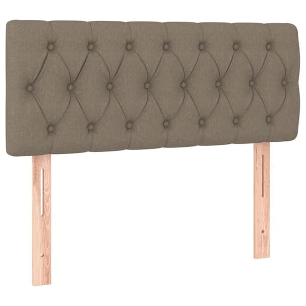 vidaXL sengegavl 90x7x78/88 cm stof gråbrun