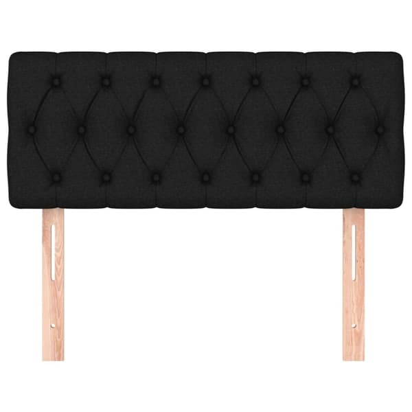 vidaXL sengegavl 100x7x78/88 cm stof sort