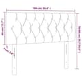 Miniatyrbillede 8 af 8: vidaXL sengegavl 100x7x78/88 cm stof sort