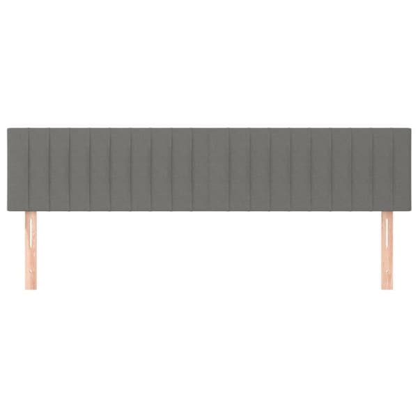 vidaXL Huvudgavlar 2 st mörkgrå 100x5x78/88 cm tyg