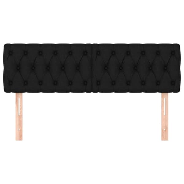vidaXL sengegavle 2 stk. 72x7x78/88 cm stof sort