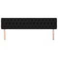 Miniatyrbillede 3 af 8: vidaXL sengegavle 2 stk. 90x7x78/88 cm stof sort
