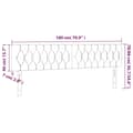 Miniatyrbillede 8 af 8: vidaXL sengegavle 2 stk. 90x7x78/88 cm stof sort