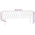 Miniatyrbillede 8 af 8: vidaXL sengegavle 2 stk. 90x7x78/88 cm stof cremefarvet